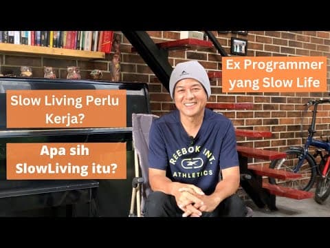 Thumbnail video Slow Living, Stoicism, Simple Life, Ikigai, semuanya Menjadi Satu