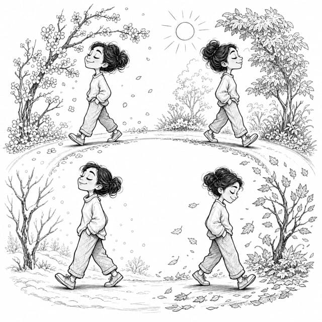 Sketsa editorial SLovi untuk topik slow living bukan berarti malas